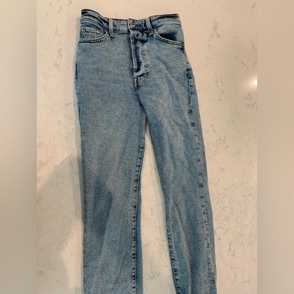 H&M acid wash jeans